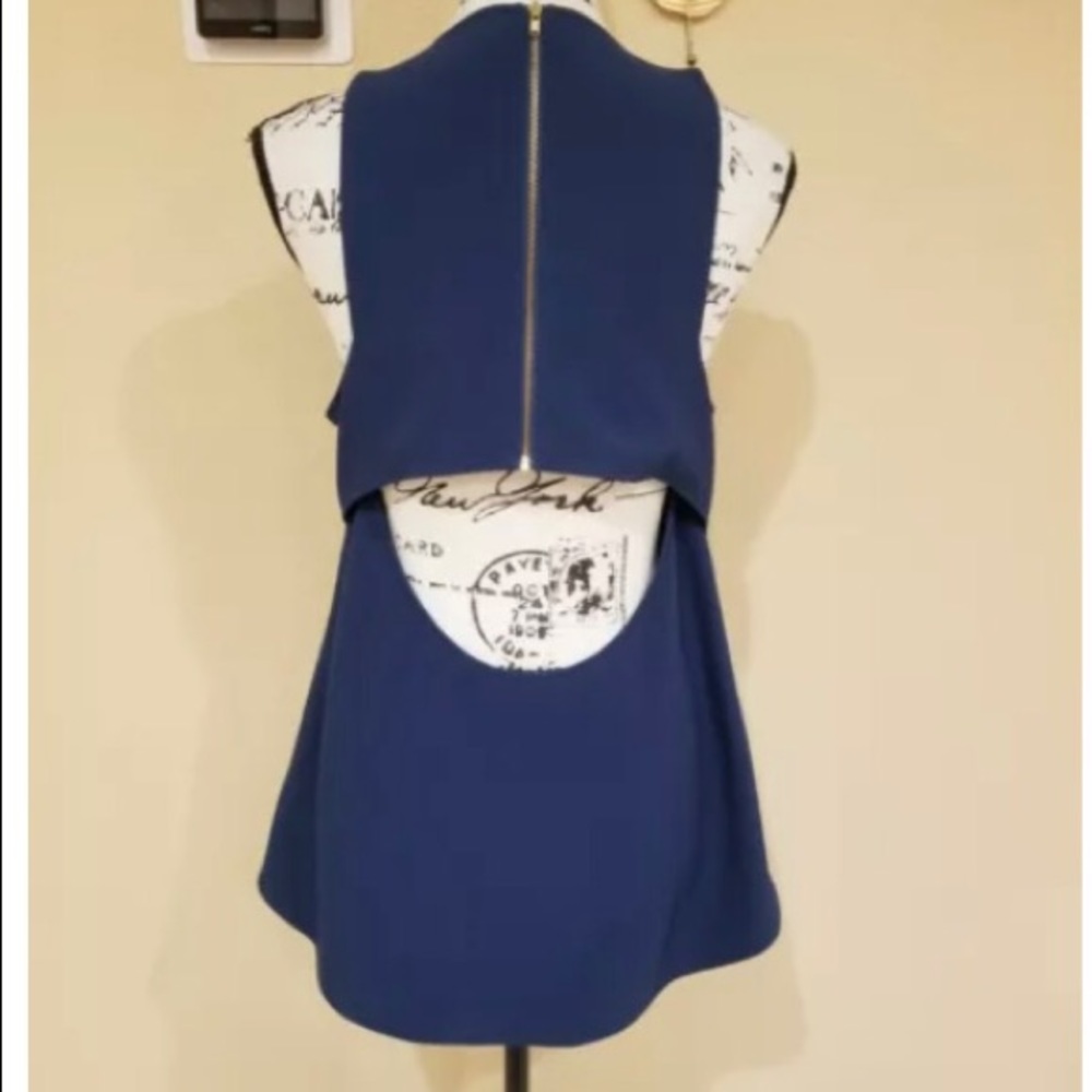 NWT women’s bandeau tank by Cooper & Ella. Sz Large. Zips up back. Polyester - Picture 2 of 9